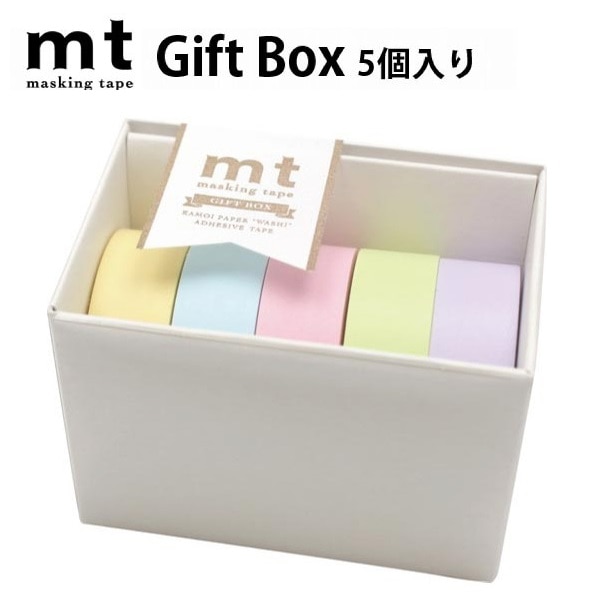 mt マスキングテープ カモ井加工紙 ギフトボックス パステル2 5巻
