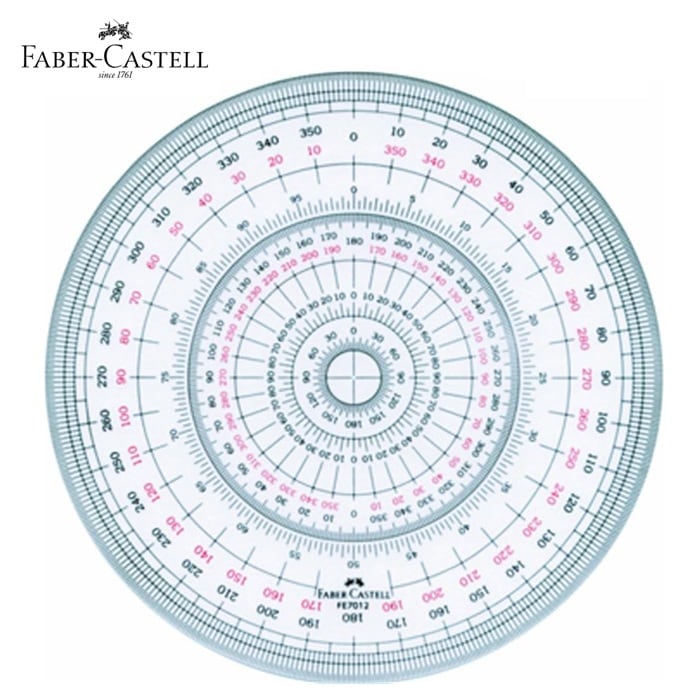 Castell 全円分度器 12cm