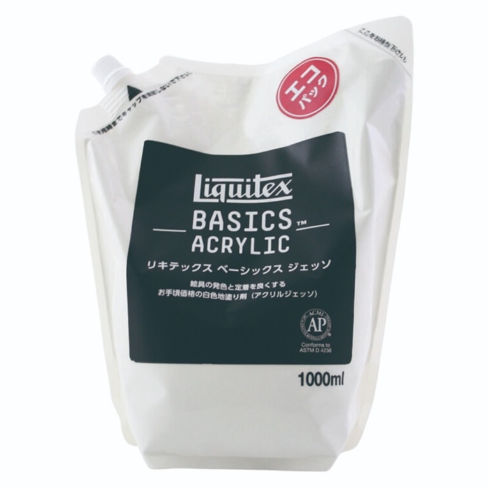 ベーシックスジェッソ リキテックス 1000mL エコパック そのまま使えるエコパック