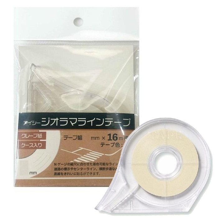 アイシー ジオラマ ラインテープ 2mm 白 長さ : 16M