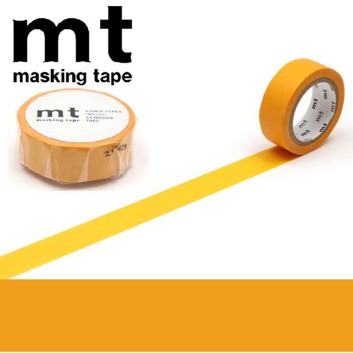 mt カモ井加工紙 1P mt 1P ひまわり マスキングテープ MT01P194R サイズ幅15mm×長さ7m 無地 