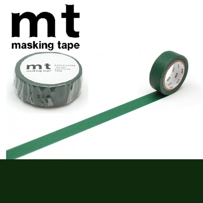 mt カモ井加工紙 1P ピーコック MT01P204R マスキングテープ サイズ幅15mm×長さ7m 無地 