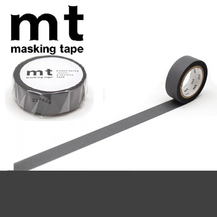 mt カモ井加工紙 1P マットグレー MT01P405R マスキングテープ サイズ幅15mm×長さ7m 無地