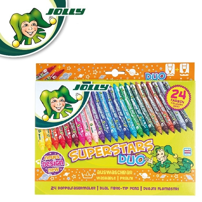 JOLLY ジョリー ペン スーパースターズ デュオ 24色セット 80644 