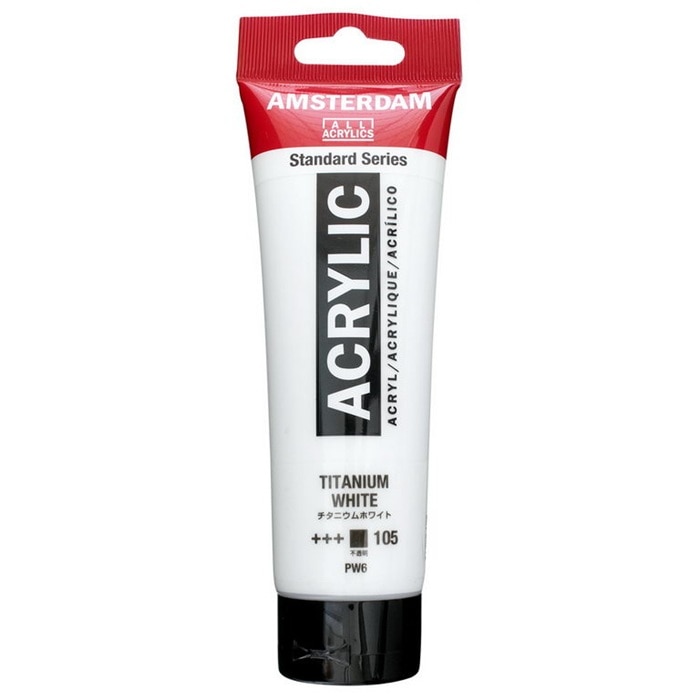 アムステルダムアクリリックカラー 120ml #105 チタニウムホワイト T1709-10 AAC