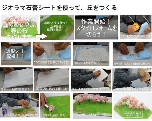 takeda ジオラマ 石膏シート15x460㎝ | ジオラマ・模型材料 | takeda