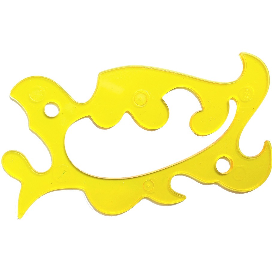 中古】【非常に良い】ウチダ 雲形定規 ばっち 24cm 25枚組 1-811-0009  