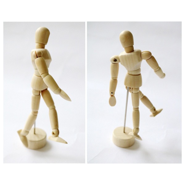 モデル人形SS (11．4cm) 木製 土台付き 4986441314011