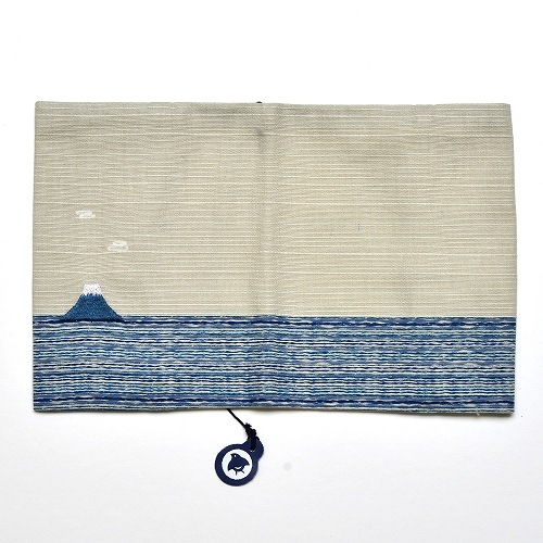 布のブックカバー 富士山と海