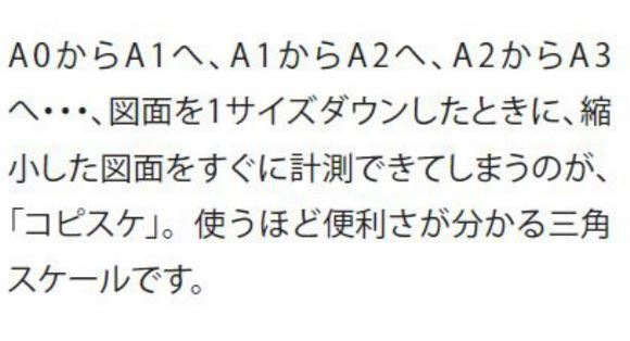 A列 コピー用 (コピスケ) 15cm 【1/20 1/30 1/50 1/100 1/250 原寸1/100】