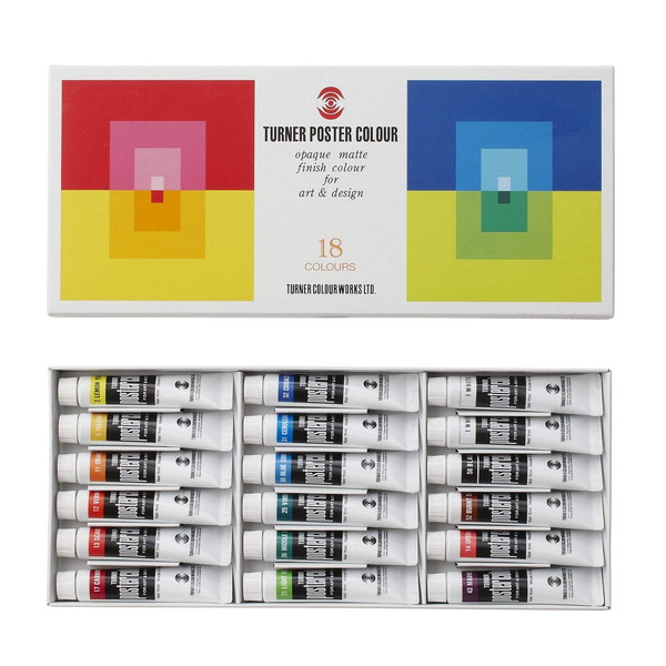 PC18C ターナー ポスターカラー 18色 スクールカラー | 画材・コミック