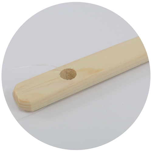 絵刷毛 山羊毛 幅30mm 全長30cm【1本入り】
