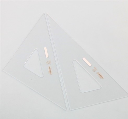 三角定規 15cmx3mm 目盛なし 【22-0120】 | 製図用品・収納,三角定規
