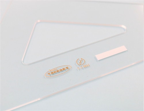 TAKEDA 三角定規 60cm 3mm厚 目盛なし 22-0180 三角定規 60cmX3mm 目盛なし 22-0180 | 製図用品・収納,三角定規