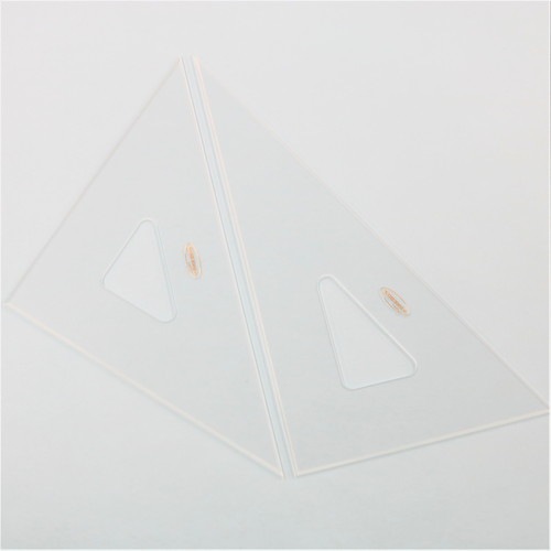 三角定規 30cmx2mm 面取 【22-0450】 | 製図用品・収納,三角定規