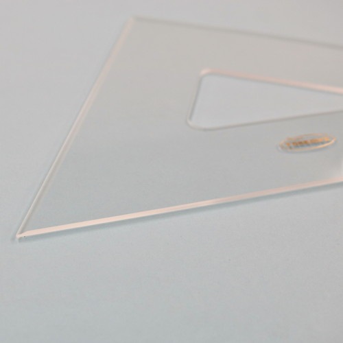 三角定規 30cmx2mm 面取 【22-0450】 | 製図用品・収納,三角定規