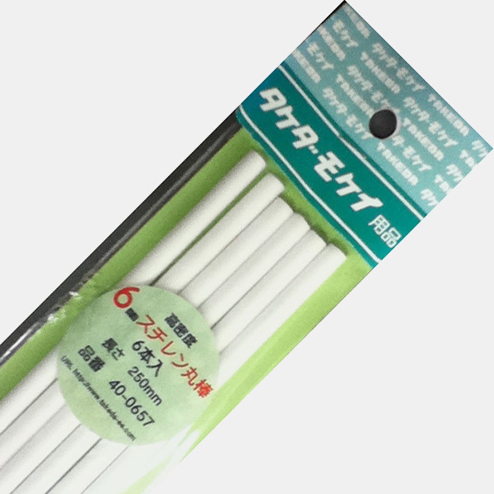 スチレン丸棒 6mmφ×250mm (6本入り) 4986441406570