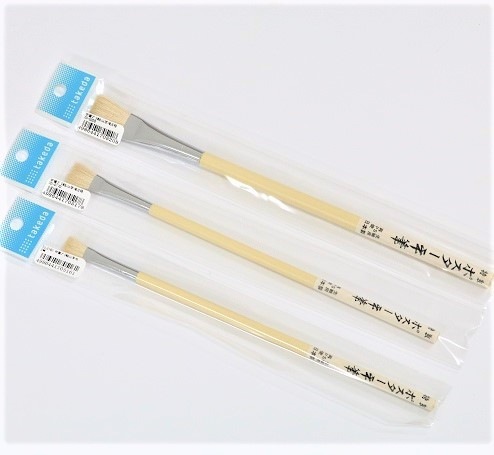 平筆 抗菌剤入プラスチック軸 山羊毛　6号