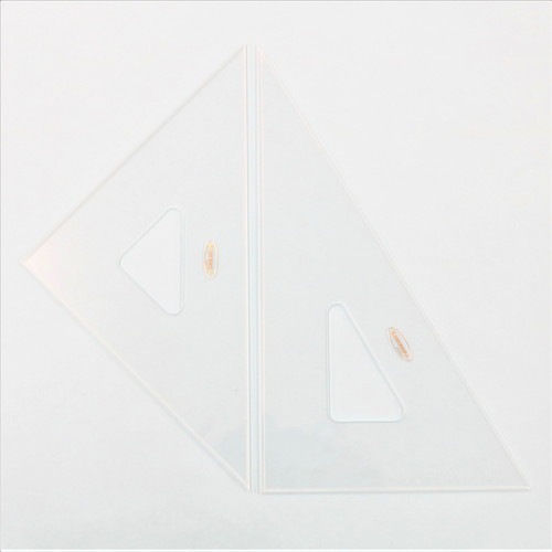 三角定規 30cmx3mm 面取 目盛なし 【22-0550】 | 製図用品・収納,三角