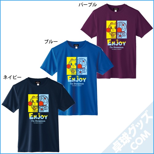 ANSWER4 I'm Doraemon Tシャツ Mサイズ ネイビー I'm DORAEMON 卓球TシャツF | THE WORLD CONNECT | 卓球用品のことなら