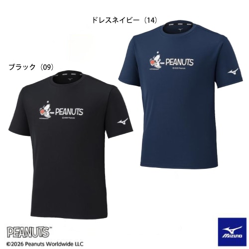 限定品】82JADP01（【PEANUTS】ゲームシャツ） | ミズノ | 卓球用品の