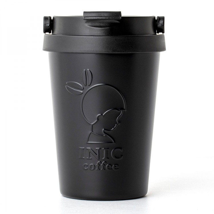 INI カフェタンブラー サイン入り INIC coffee 真空断熱ステンレスタンブラーBOOK BLACK | 商品