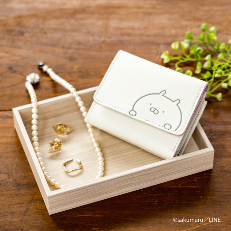 うさまる 三つ折り財布BOOK IVORY | 商品カテゴリ一覧,宝島社公式商品