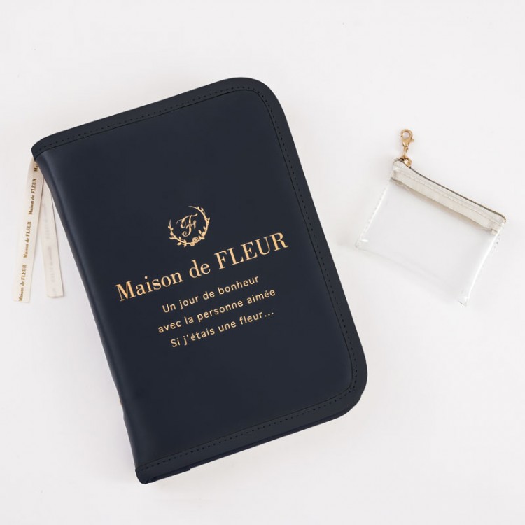 Maison de FLEUR BOOK マルチケース付き NAVY | 商品カテゴリ一覧