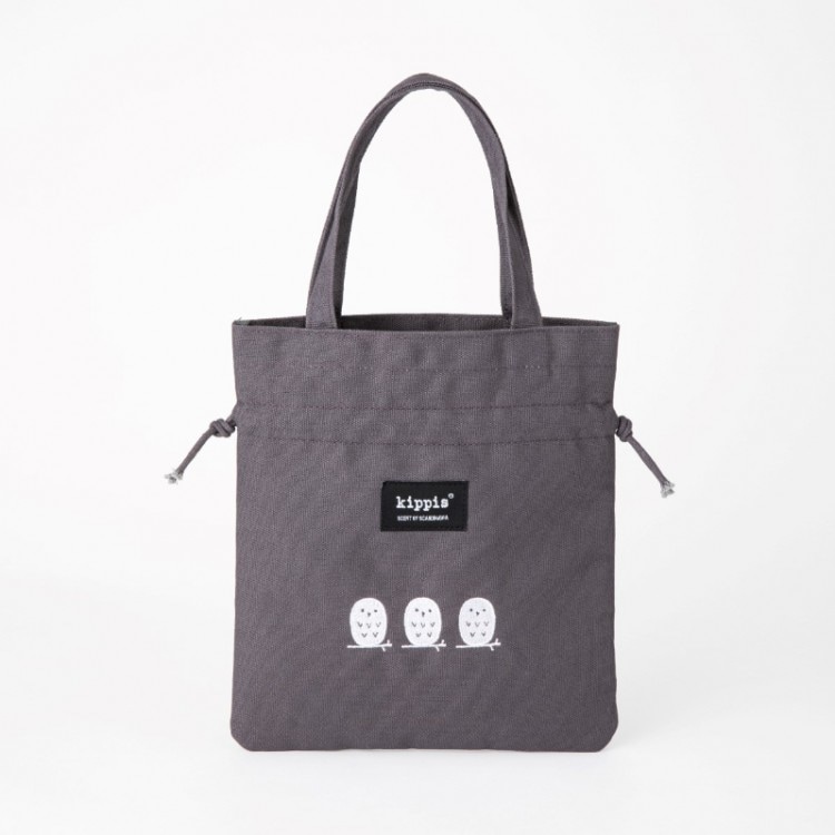 kippis 巾着ミニトートバッグ チャコールグレー | 商品カテゴリ一覧