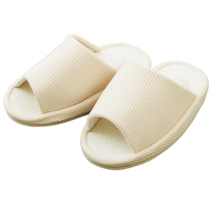 【ワンコインSALE】気ままに足運動! かかとアップスリッパ BOOK アイボリーver.