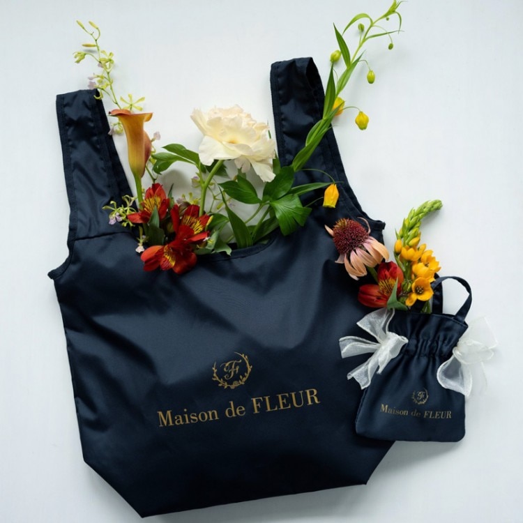 Maison de FLEUR COOLER SHOPPING BAG SET BOOK NAVY | 商品