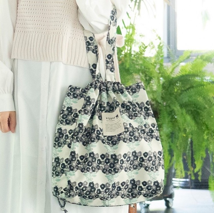SALE】kippis 巾着トートバッグ ライトグレー | 商品カテゴリ一覧