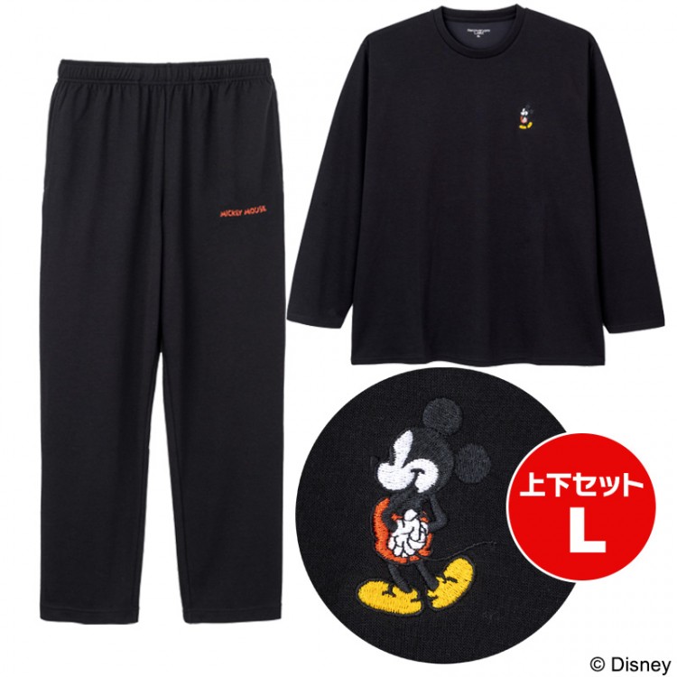 上下セット／XLサイズ Disney MICKEY MOUSE 疲労回復ウェアBOOK