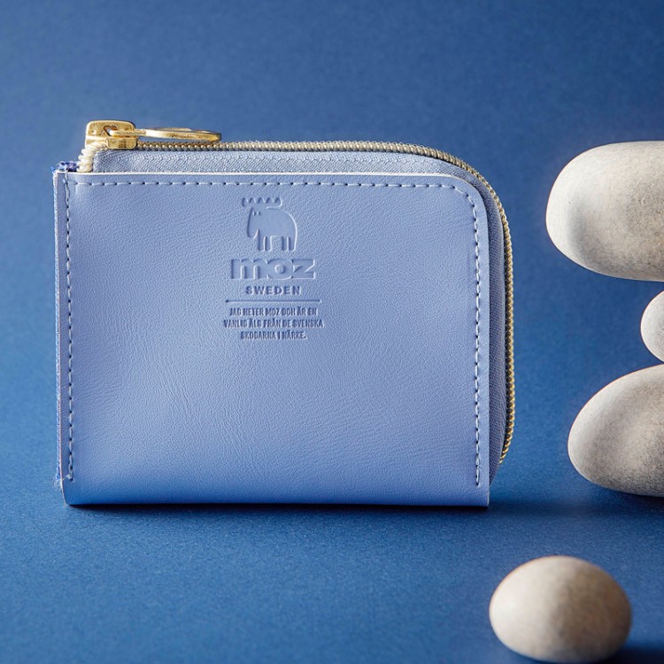 moz 整理上手な牛革コンパクト財布BOOK sky blue | 商品カテゴリ一覧
