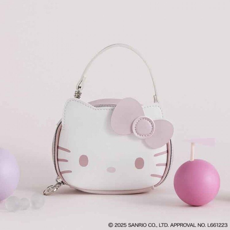 ボンボンが愛らしい【Hello Kitty】リスレットポーチ3種類展開 HELLO KITTY × BRILMY リップが縦に収納できる ズボラに優しい
