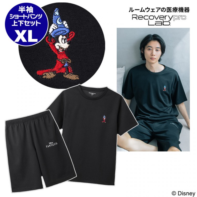 上下セット／XLサイズ Disney MICKEY MOUSE 疲労回復ウェアBOOK