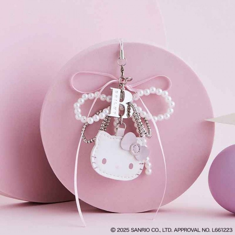 HELLO KITTY リボン付きストラップ Amazon.co.jp: [フェンダー] x Hello Kitty Leather Strap Pink