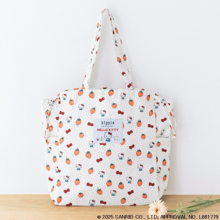 SALE】HELLO KITTY×kippis 巾着トートバッグ Metsamansikka BOOK