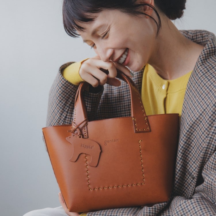 kippis×kazumi×genten特別コラボ アマーノ トートバッグ S ブラック