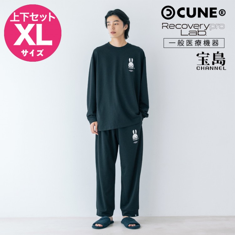 ひだまりEverestPro 長袖シャツ パンツ 長ズボン上下セットXL(LL) 一般医療機器】Recoverypro Lab. 疲労回復ウェア CUNE(R) ／上下セット