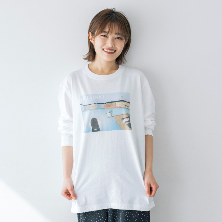 kippis×井上咲楽 トラベルコラボ HELSINKIロングTシャツ Lサイズ