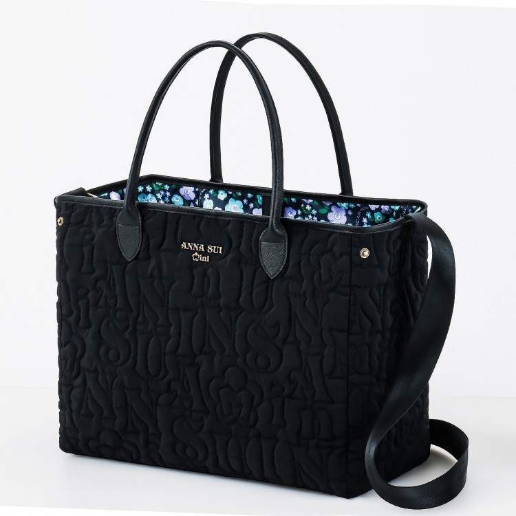 ANNA SUI mini リバーシブルで使えるロゴキルトなトートバッグBOOK