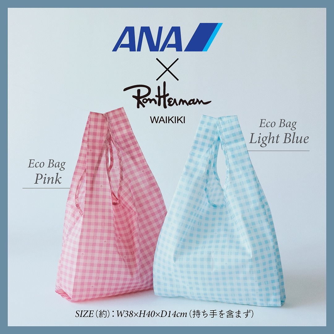 ANA presents Ron Herman Waikiki SPECIAL BOOK��Eco Bag Light Blue��