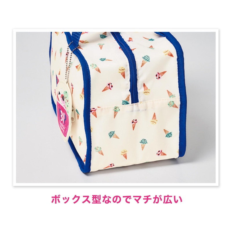 【steady. ステディ. 2022年5月号 雑誌付録】サーティワンアイスクリーム アイスクリーム柄 保冷バッグ&ミニチャーム 2点セット