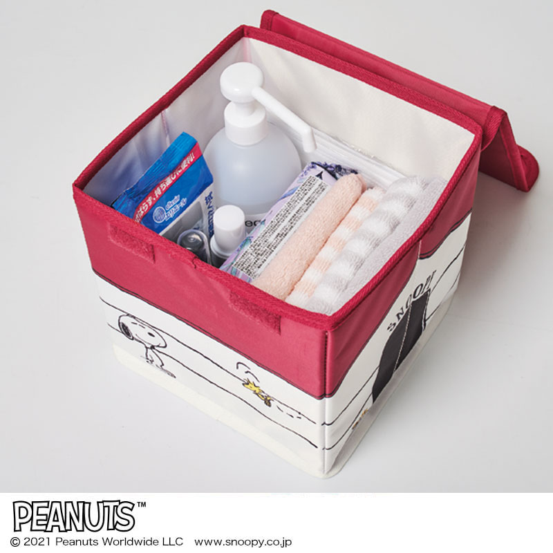 【steady ステディ 12月号 雑誌付録】スヌーピー インテリア収納ボックス