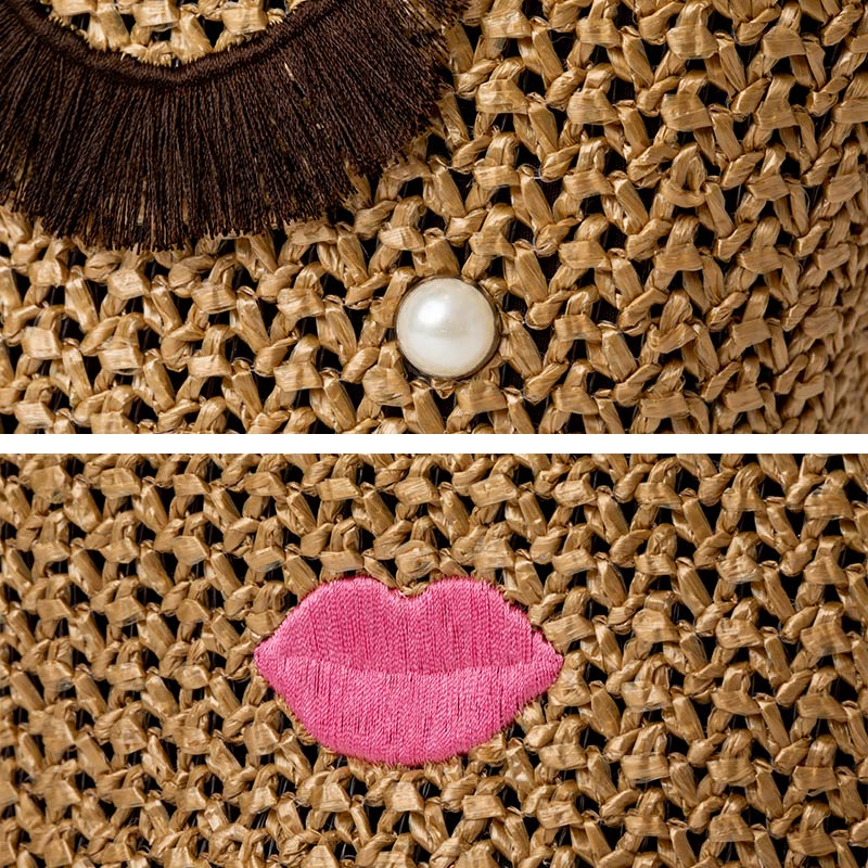 a-jolie EYELASH BASKET BAG BOOK BROWN ver.