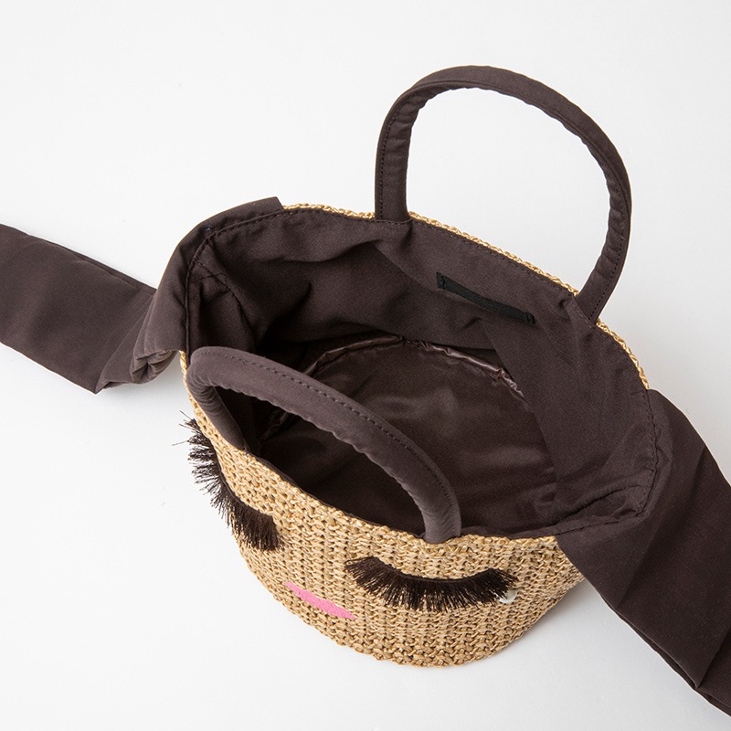 a-jolie EYELASH BASKET BAG BOOK BROWN ver.