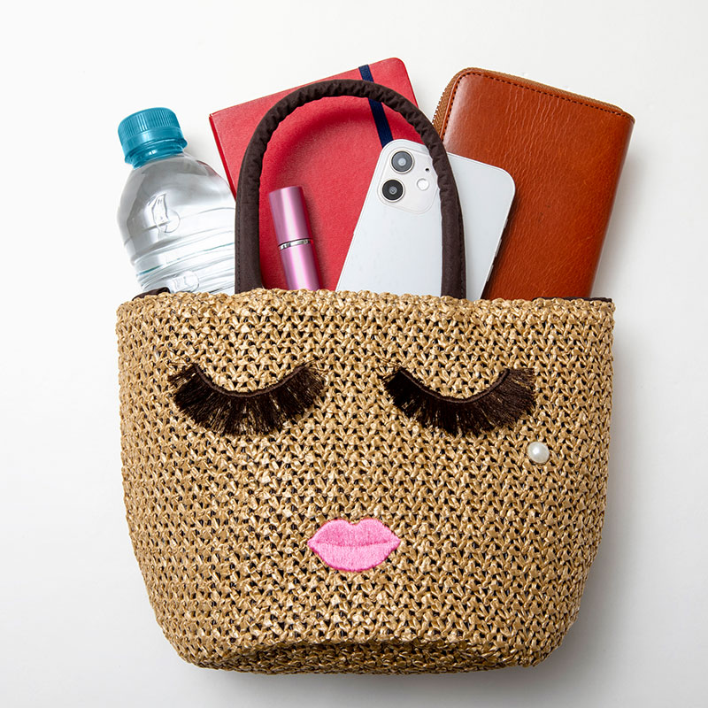 a-jolie EYELASH BASKET BAG BOOK BROWN ver.