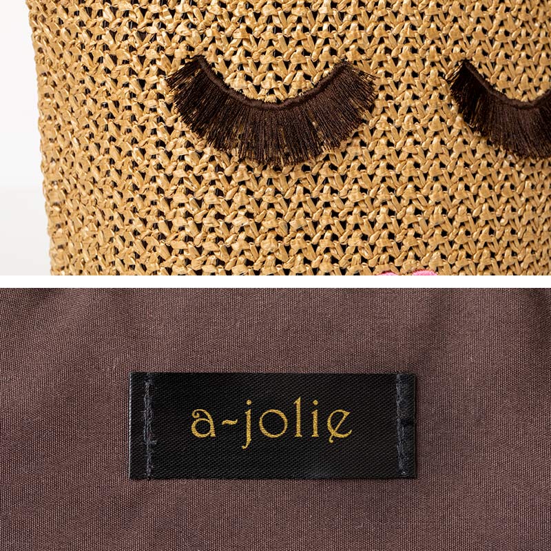 a-jolie EYELASH BASKET BAG BOOK BROWN ver.
