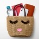 a-jolie EYELASH BASKET BAG BOOK BROWN ver.